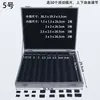 Caja de Almacenamiento para Sellos, Caja de Sellos con Múltiples Compartimentos, Caja Gris de Lino con Múltiples Compartimentos, Caja de Sellos Ajustable para Piedras de Sello y Grabado