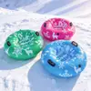 Nuevo Flotador Inflable para Nieve para Adultos PVC Engrosado Anillo Deslizador de Nieve para Exteriores Entretenimiento Invernal Anillo Deslizador de Césped Versión Caja de Color