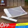 Saco para cartão saco OPP largura 17/20/35cm Filme Pérola Branco Saco auto-adesivo 8 Seda plástico transparente furo para pendurar saco de embalagem