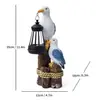 Luminária de Teto Popular Gaivota Transfronteiriça Luz Solar para Exterior Estátua Ornamentos Decoração de Jardim de Villa com Vista para o Mar Luz de Ambiente