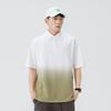Polo de Manga Corta para Hombre con Cuello Vuelto Camiseta Color Degradado