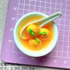 Cuenco de fruta dumpling tridimensional luminoso accesorios de resina pegamento de crema colgante diy pasador adornos de paisaje micro lote decorativo