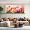 [Algodón Importado] Mona Lisa Punto de Cruz Real Floración de Flores - Peonía Presenta Auspiciosa Bordado Chino de Hilo Grueso