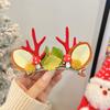 Tocado navideño Cuerno de alce horquilla para el cabello horquilla para el cabello adulto Accesorios para el cabello con clip de joyería para accesorios de fiesta de festival Mori