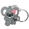 Chaveiro Criativo de Animal de Desenho Animado Pingente de Bolsa de Plástico Macio PVC Anel de Chaveiro de Carro Personalizado DIY Decoração Atacado