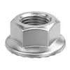 Tuerca Hexagonal con Brida de Acero Inoxidable 304 Antideslizante con Arandela Tapa de Tornillo Tuerca de Bloqueo Antiaflojamiento m3m5m10m12m20