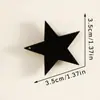 Artesanía de Madera Colgante Estrella Negra y Luna Hueca Nuevo Producto Transfronterizo Decoración de Pared para Hogar y Dormitorio Colgador Venta al por Mayor