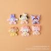 Acessórios Pequenos de Resina Chapéus Sanrio Cachorro Pacha Acessórios DIY Presilhas de Cabelo Elásticos de Cabelo Sanrio Licenciado Oficialmente