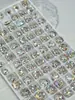 Rhinestones para Uñas Huashiyue Imitación 8mm Fondo Plano, Cristal K9 Súper Brillante Corte 33 para Uñas y Accesorios de Aretes al por Mayor