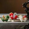 Adorno de Mascota de Té para Enriquecerse Rápidamente, Caballo Tang Giratorio Coleccionable, Decoración de Mesa de Té Estilo Chino que Atrae la Fortuna, Accesorios para Juego de Té