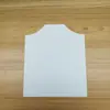 Forro de cartón blanco de doble cara para empaque de ropa, tablero de forro plegable, 27*32 cm, tablero de forro para camisa polo con cuello convexo con papel reforzado