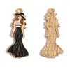 Accesorios de Joyería de Aleación para Hacer Manualidades con Forma de Gota de Aceite Bolsita de Maquillaje para Niñas Accesorios de Tacones Altos Pulsera Pendientes Colgante W507