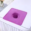 Toalla de Salón de Belleza Agujero Lateral de Cama Toalla Esterilla con Agujero para Cama de Masaje Toalla Facial Cubierta de Cama Toalla Sin Pilling Sin Caída