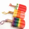 Esponja Creativa con Mango en Forma de Helado y Pastel, Cepillo Esponja para Baño, Personalizable