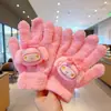 Venta al por mayor de fábrica Guantes de invierno Súper lindos A prueba de viento Dibujos animados Felpa Estudiante Ciclismo Cálidos Tejidos Nuevo estilo Adulto