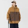 Chaqueta de Trabajo Personalizada para Hombre Primavera y Otoño 2024 Nueva Marca de Moda Tops con Capucha Otoño e Invierno Chaqueta Negra Atractiva