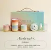 Set de Tazas de Café de Cerámica con Color Gradiente Creativo para Aromaterapia de Peonías Caja de Regalo Regalo Festivo para Amigos Regalo 520