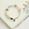 Pulsera fresca pequeña nueva pulsera china de piedra natural cerámica simple estudiante regalo femenino puesto de mercancías suministro original