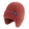 Sombrero de mujer para comercio exterior, nuevo sombrero de punto de copo de nieve para otoño e invierno, sombrero de lana cálido de estilo japonés simple para estudiantes, con protección para los oídos