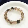 Hegemon DouradoPreto Dourado Super Sete Pulseira de Cristal Natural Citrino Pulseira Atratora de Arroz Pulseira Popular do Xiaohongshu Atacado