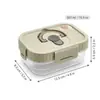 Conjunto de 5 Caixas Organizadoras de Geladeira Transfronteiriças, Caixas Organizadoras Empilháveis, Seguras para Micro-ondas, Recipientes Selados de Grande Capacidade para Cozinha Atacado