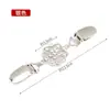 Clipe para Xale Europeu e Americano Retrô Clipe para Suéter Feminino Fivela para Lenço de Seda Cravejada com Diamantes Broche Anti-Exposição Clipe para Gola de Lenço Acessórios de Liga