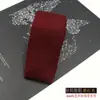 Corbata de Punto de Color Sólido Moda para Hombres y Mujeres Coreana Negocios Vestido Casual Boda Estrecha Plana Lana Tendencia