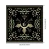 Toalha de Mesa para Cartas de Tarot, Tecido para Mesa e Cadeira, Signo do Zodíaco, Três Fases, Toalha de Mesa com Lua e Flor, Personalizada para Festa
