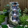 Rocalla Moderna de Piedra Artificial con Cascada Circulante para Jardines Exteriores, Patios, Balcones, Estanques de Hoteles y Estanques de Peces