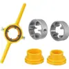Juego de Llaves de Maneral para Roscas 6 Piezas Tubería de Agua Macho Plástico Tubería PVC Macho Roscado Fácil