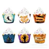 WB 760000 Calabaza de Halloween Fantasma Pastel Postre Borde Horneado Decorativo Tarjeta de Mesa 24 piezas