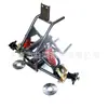 Motocicleta de Cuatro Ruedas Modificada Accesorios para ATV Kart Marco Pequeño de Cabeza de Reversa Brazo Oscilante de Suspensión Delantera Eje de Bocina Freno de Disco