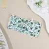 Faixa de Cabelo Floral Transfronteiriça Estilo Coreano com Estampa Digital para Bebês, Faixa Larga para Bebês, Faixa de Nylon Infantil