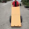 Vehículo de transporte de ladrillos huecos de ladrillo aireado multifuncional, carro de arrastre de ladrillos planos eléctrico con manivela y volquete de tres ruedas.