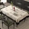 Toalha de Mesa Quadrada, Impermeável de Pele de Cordeiro, à Prova de Óleo, Resistente ao Calor, Lavável para Uso Doméstico, Toalha de Mesa para Mesa de Centro de Luxo de Alta Qualidade