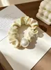Lindos Coleteros de Satén con Perlas y Pedrería, Accesorios para el Cabello Estilo Coreano, Suministro Directo desde la Fábrica Fuente
