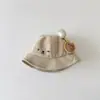 Gorro de Bebé Qiunan Otoño e Invierno Nuevo Lindo Dibujo Animado Sombrero de Pescador para Niños y Niñas, Cálido y a Prueba de Viento