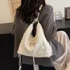 Bolsa de Ombro Dupla Feminina Retro de Grande Capacidade 2026 Nova Mochila para o Dia a Dia Bolsa Transversal Rombos Multiuso Bolsa Tote