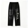 Jeans de Pierna Ancha con Salpicaduras Pintados a Medida para Hombre Jeans de Pierna Ancha con Múltiples Bolsillos Estilo Graffiti para Hombre Jeans para Hombre de Marca Trendy Americana