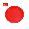 Plato rojo Happy Event sin impresión color rojo sólido plato rojo suministros para sacrificio de bodas plato para fruta y repostería bandeja de té fábrica venta al por mayor