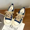 Zapatos de Lona de Moda para Estudiantes Mujeres, Versátiles Primavera/Verano 2026 Transpirables de Suela Gruesa Ligeros Modernos Casuales, Zapatos Geniales