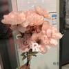 Flor Rosa decoración artificial boda decoración salón de bodas flor de cerezo rosa hortensia habitación de boda decoración de mesita de noche flor artificial