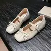 Sapatos Mary Jane Femininos de Solado Grosso, Modelo Popular Novo de Outono 2026, Versátil e Elegante, Antiderrapante, com Laço e Tira Única