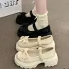 Sapatos de Couro para Meninas 2026 Outono Novo Estilo Sapatos Mary Jane Estilosos para Crianças de Meia-idade e Grandes Moda Infantil Feminina Sola Macia Sapatos de Princesa