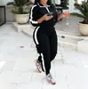 Conjunto de Ropa Europea y Americana para Mujer Transfronterizo con Capucha Cremallera Manga Larga Jogger Bolsillos Pantalones Cargo Casual Conjunto de Dos Piezas