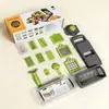 Cortador de Verduras Multifuncional Herramienta de Cocina Cortador en Rodajas de 16 Piezas Rallador para Ensalada de Papa Cortador de Verduras