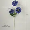 Flores de peonía de carpa artificial de 3 cabezas para decoración de bodas y hoteles, decoración del hogar, flores artificiales para arreglos de pasillo y arreglos florales