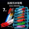 Cebo Artificial Medio Palo Señuelo de Hundimiento Lento Crankbait de Recuperación Lenta para Lucio, Lucioperca y Black Bass Señuelo Minnow Multisección