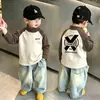 Camiseta Térmica de Polar para Niños Cuello Semi Alto Capa Base 2026 Otoño/Invierno Nuevo Bloque de Color Camiseta para Niños Moderna Versátil Top Moderno