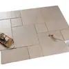 Baldosas de Ladrillo de Castillo Antiguo y Piedra Caliza Seleccionadas Cuidadosamente, Baldosas para Patio, Baldosas para Casa de Huéspedes, Baldosas para Jardín, Baldosas para Balcón Estilo Francés, Baldosas Antideslizantes para Baño